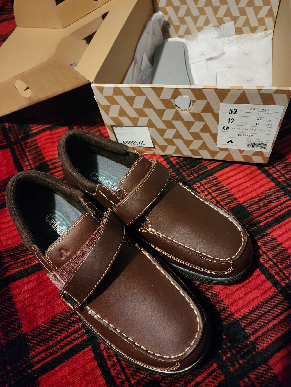 Men's Anodyne No. 52 Brown Casual Slip-On Shoes